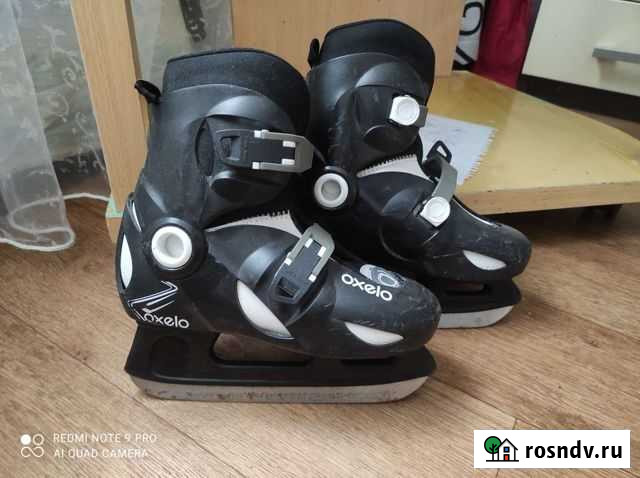 Коньки детские раздвижные р. 34-36 Воронеж - изображение 1