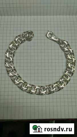 Мужской, Новый серебряный браслет 34.44 грамма Челябинск - изображение 1