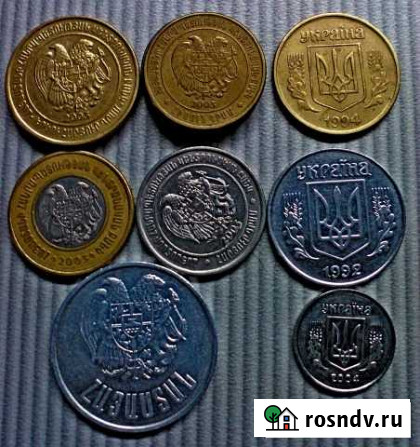 Монеты Швейц. Англ. США, Тайл. Арм. Укр. Приднестр Красногорск - изображение 1