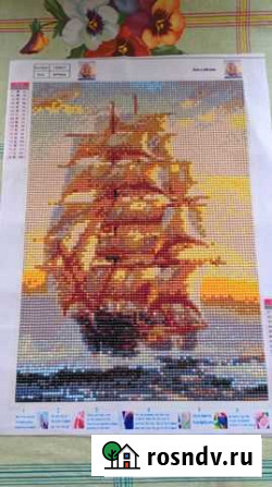 Алмазная мозаика (корабль) 30 *40 Ярцево - изображение 1