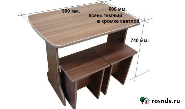 Стол кухонный ясень тёмный на 900 мм.длинной Кострома - изображение 1
