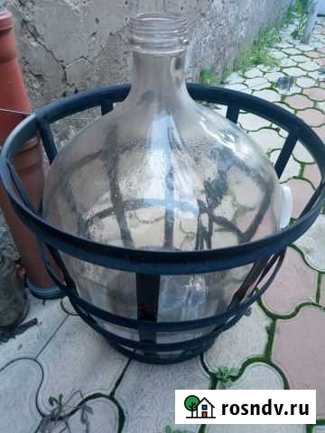 Бутыль стеклянная на 50 литров Динская - изображение 1