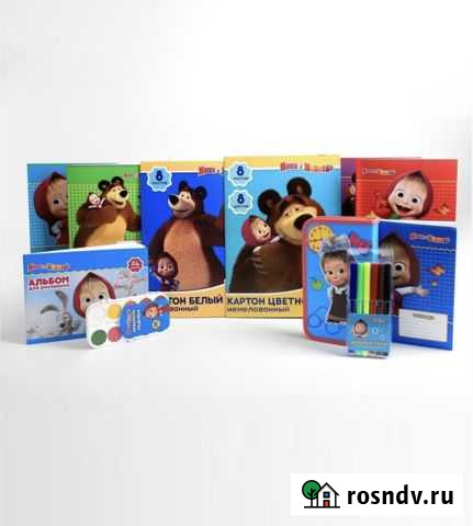 Подарочный набор Школа, Маша и медведь / Пенал Киров - изображение 1