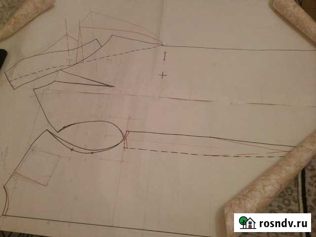 Чертеж женского пальто и лекала Екатеринбург - изображение 1