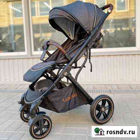 Luxmom 609 прогулочная коляска с резиновыми колеса Воронеж