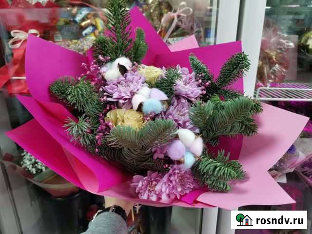 Букет новогодний, доставка по городу и краю Чита - изображение 1