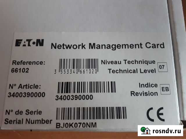 Eaton Network Management Card Minislot Саров - изображение 1
