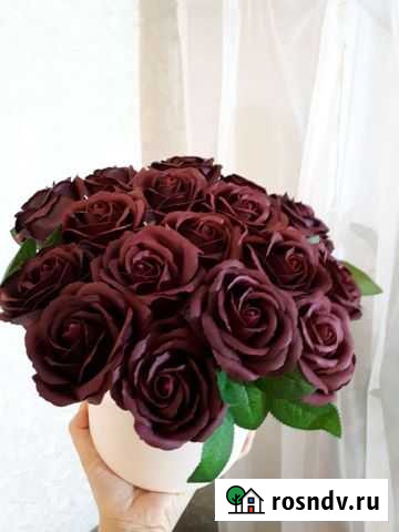 Букет из 15 больших мыльных роз Казань - изображение 1