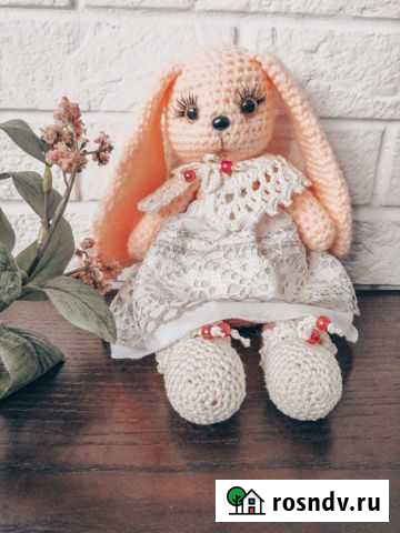 Мягкая игрушка заяц Владимир - изображение 1