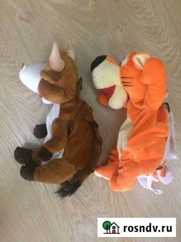 Рюкзак детский новый бычок и тигрёнок Чебоксары - изображение 1