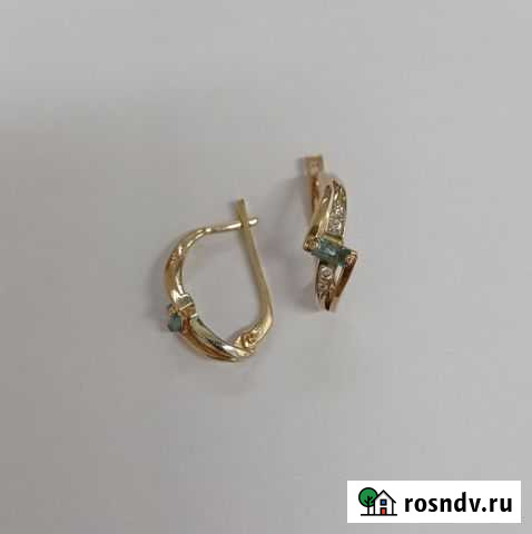 Серьги Золото 585 Микс 3,70г Челябинск - изображение 1