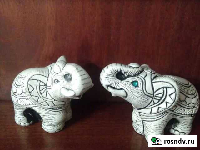 Фигурка гипсовая ручная работа слон мечты розовый Майкоп - изображение 1