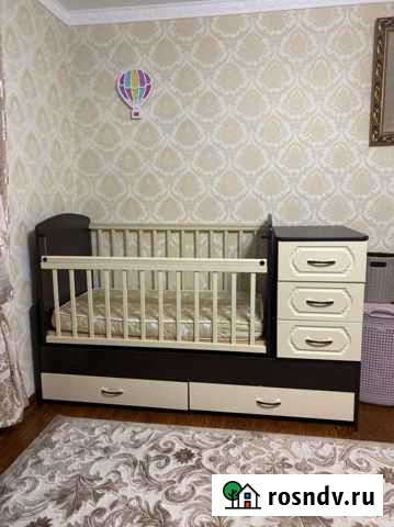 Детская кроватка трансформер с маятником Махачкала - изображение 1