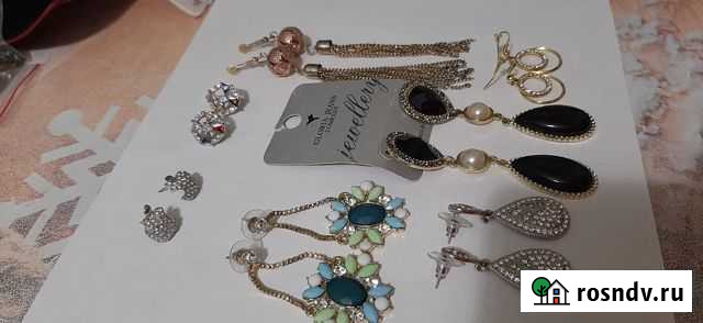 Бижутерия Серьги разные и Колье Челябинск - изображение 1