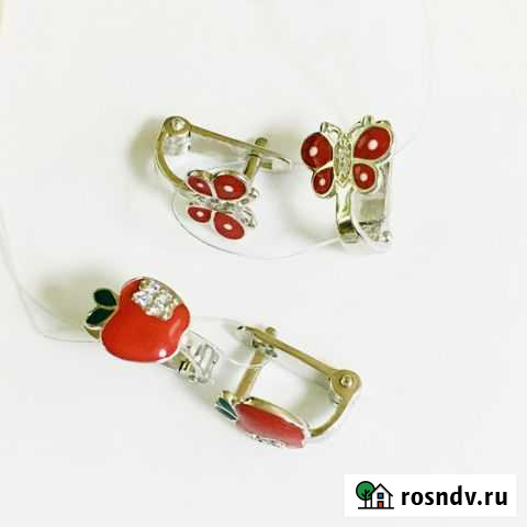Серебряные серьги детские Нижний Новгород - изображение 1