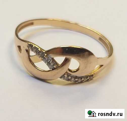 Кольцо Золото 585 Красный 1,29г. 18.5 Челябинск - изображение 1
