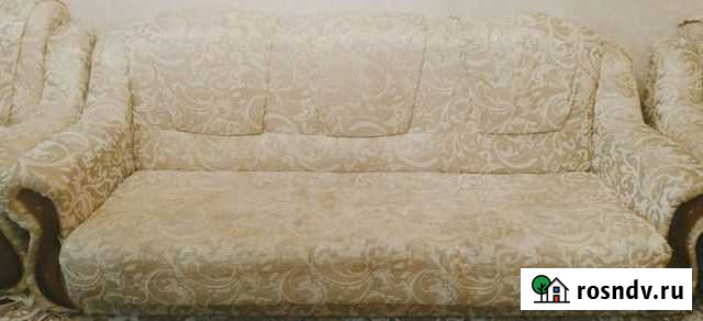 Диван и 2 кресла б/у Махачкала - изображение 1