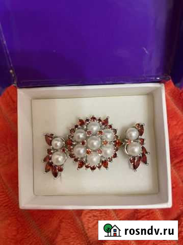 Комплект серьги и кольцо Мурманск - изображение 1