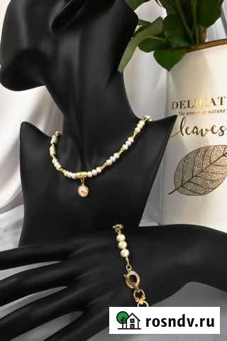 Комплект с натуральным жемчугом Южно-Сахалинск - изображение 1