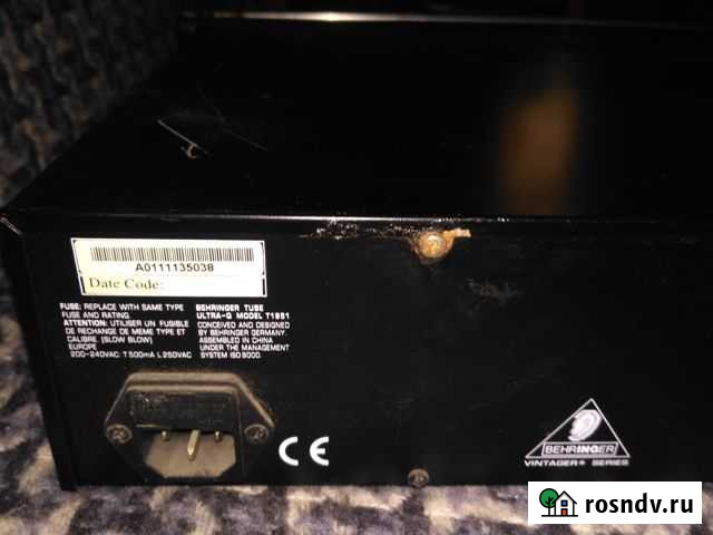 Эквалайзер ламповый behringer Калининград - изображение 1