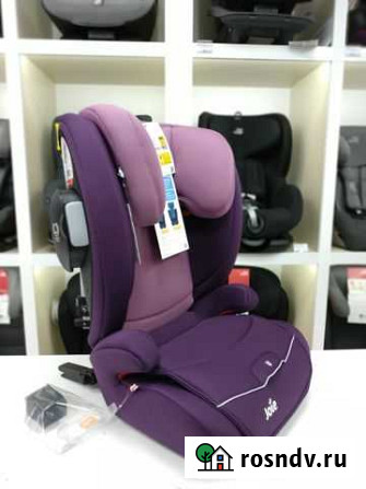 Автокресло 15-36кг изофикс Joie duallo lilac крашт Уфа - изображение 1