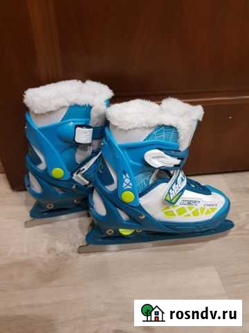 Коньки детские раздвижные 33-36размер Орехово-Зуево - изображение 1