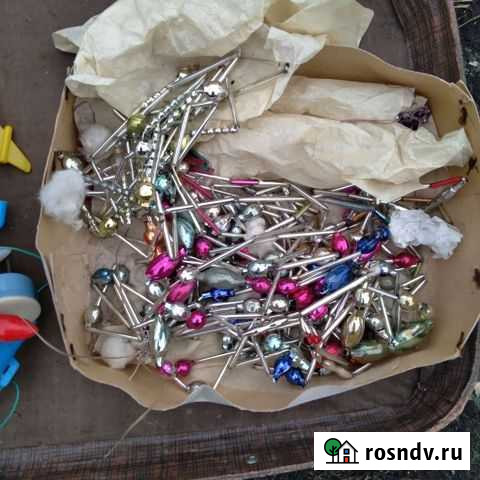 Елочная гирлянда стекло СССР Феодосия - изображение 1