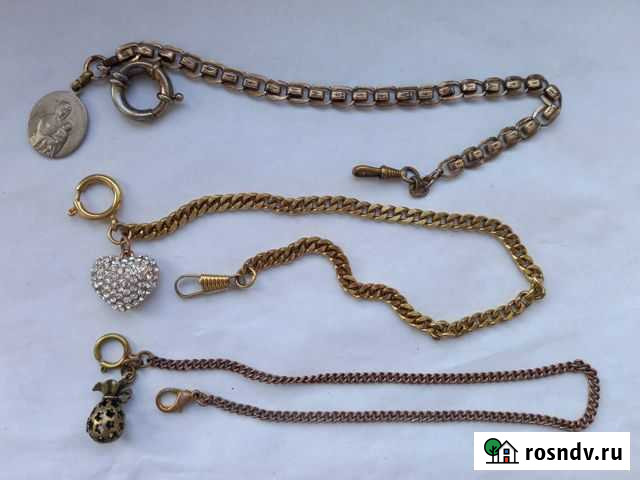 Шатлен антикварная цепочка клеймо Калининград - изображение 1