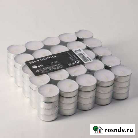 Свечи чайные IKEA 100 шт Чебоксары - изображение 1