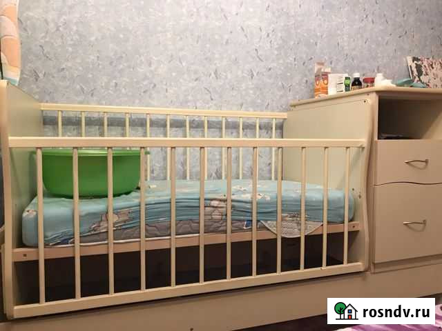 Детская кроватка с маятником Кострома - изображение 1