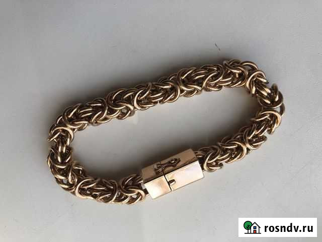 Золотой браслет мужской 108 грамм Тюмень - изображение 1