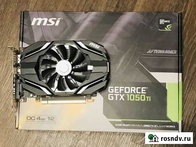 Видеокарта MSI GeForce GTX 1050 Ti 4GB Брянск - изображение 1