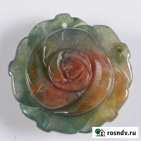 Резные кулоны-цветы из природных камней Рязань - изображение 1