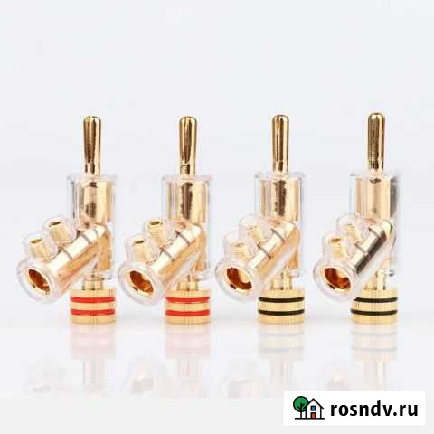 Разъемы банан с позолотой (4шт) Самара - изображение 1