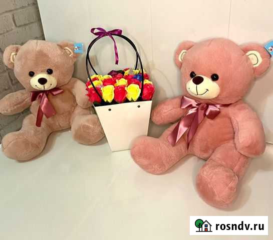 Плюшевый медведь мыльные розы Минеральные Воды - изображение 1