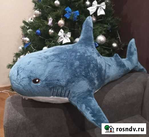 Мягкая игрушка Акула 100 см новая + доставка Краснодар - изображение 1