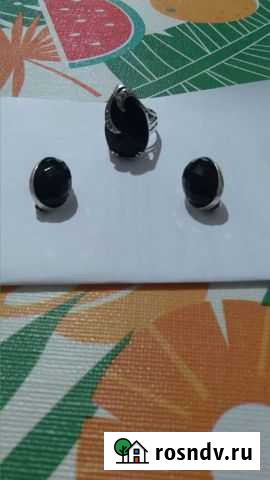 Серебряный комплект 925 пробы Усть-Джегута - изображение 1