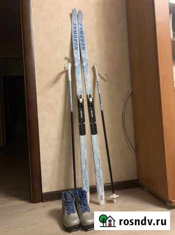 Беговые лыжи, крепления, палки и ботинки для детей Нижний Новгород - изображение 1