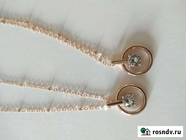 Кулон с цепочкой (swarovski) Краснодар - изображение 1