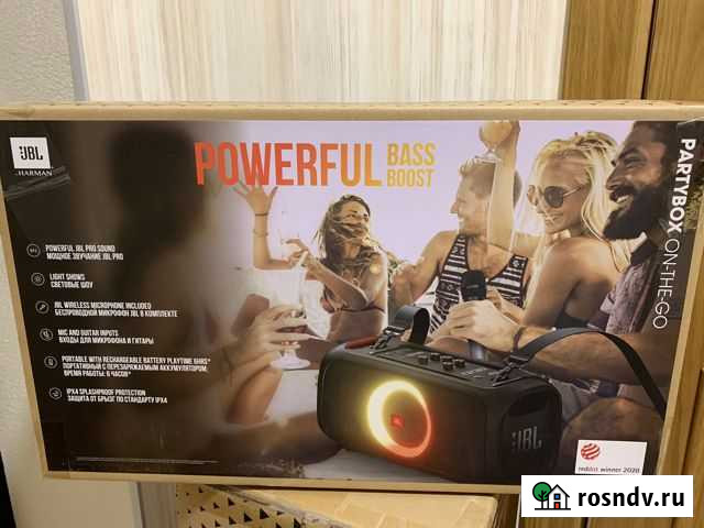 Mini JBL PartyBox On-The-Go Кострома - изображение 1