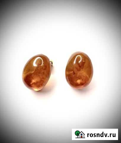 Янтарь, клипсы Санкт-Петербург - изображение 1