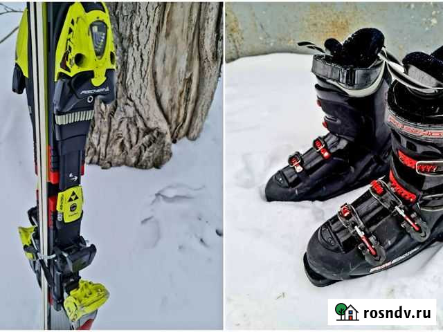 Горные лыжи Fisher 183 и ботинки Rossignol 29.5 ра Екатеринбург - изображение 1
