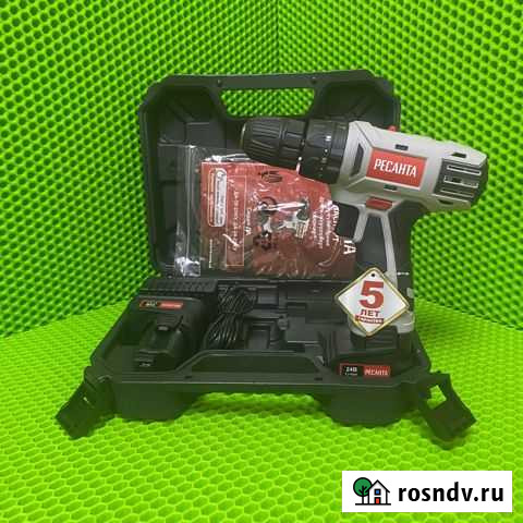 Ударный шуруповерт Ресанта да-24-2лку Минусинск - изображение 1