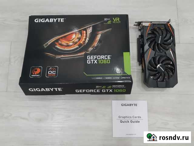 Gigabyte GeForce GTX 1060 6 Gb WindForce OC Уфа - изображение 1