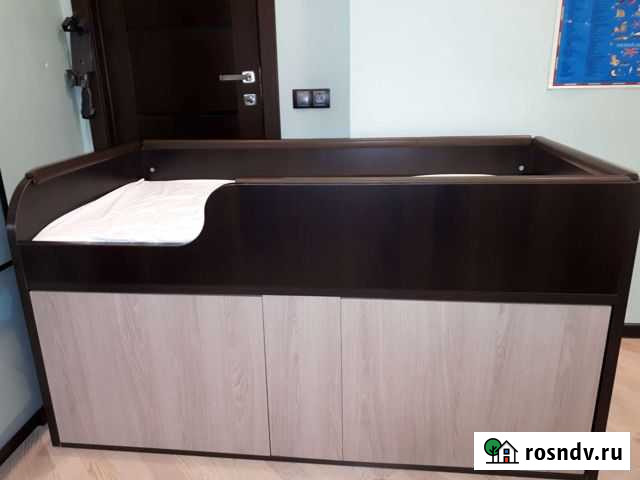 Кровать,венге-белёный дуб, с матрасом и наматрасни Москва - изображение 1