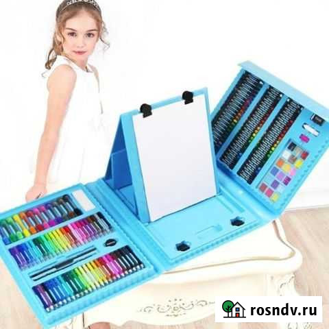 Чемодан для творчества 208 предметов с мольбертом Красноярск - изображение 1