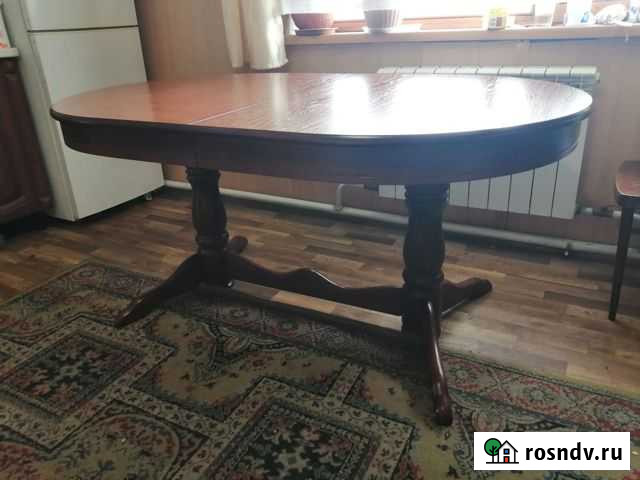 Стол для гостиной овальный раскладной Улан-Удэ - изображение 1