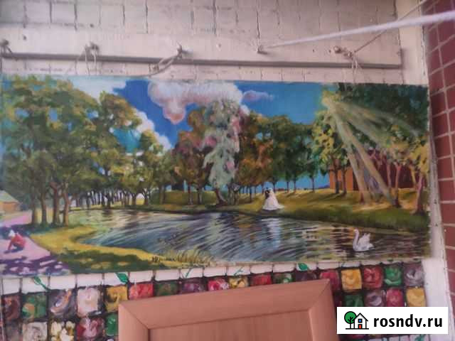 Картина маслом 100х40 см Кингисепп - изображение 1