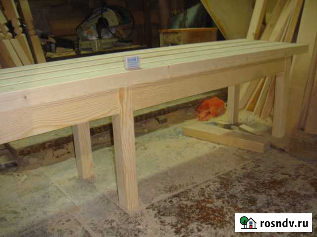 Лавочки из чистого дерева длина 2 м,высота 50 см Тюмень - изображение 1