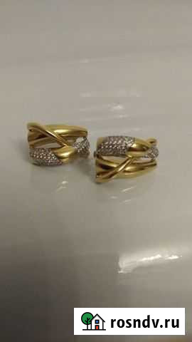 Серьги золотые Махачкала - изображение 1